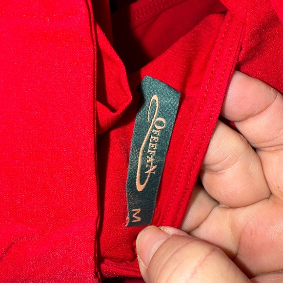 Amazon OFEEFAN Women Puff Sleeve Square Neck Tie in Back Dresses with Zipper - Picture 5 of 8